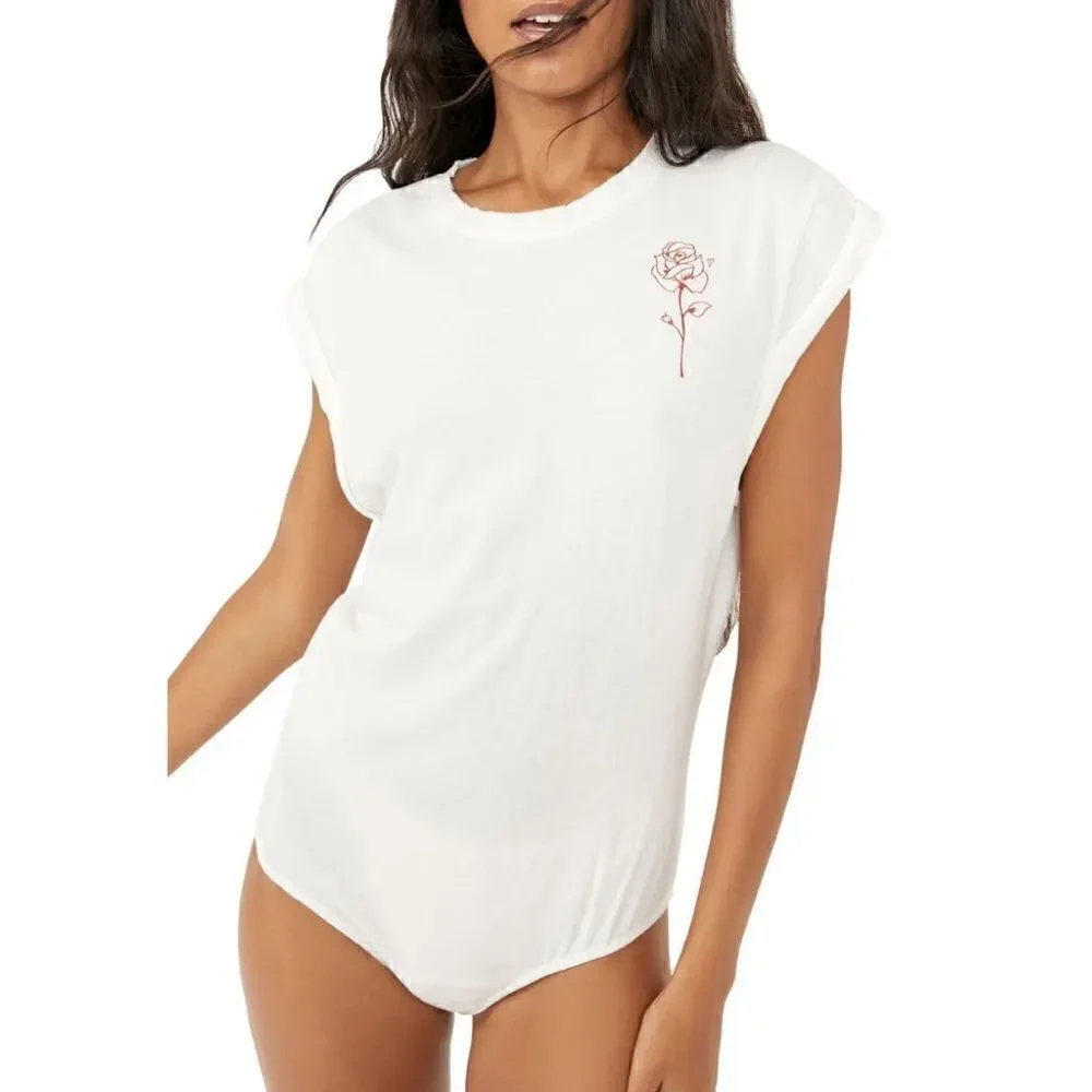 NWT Free People Go-To Graphic Bodysuit